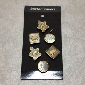 The Limited Vintage Button Covers, Set of 6, Unisex